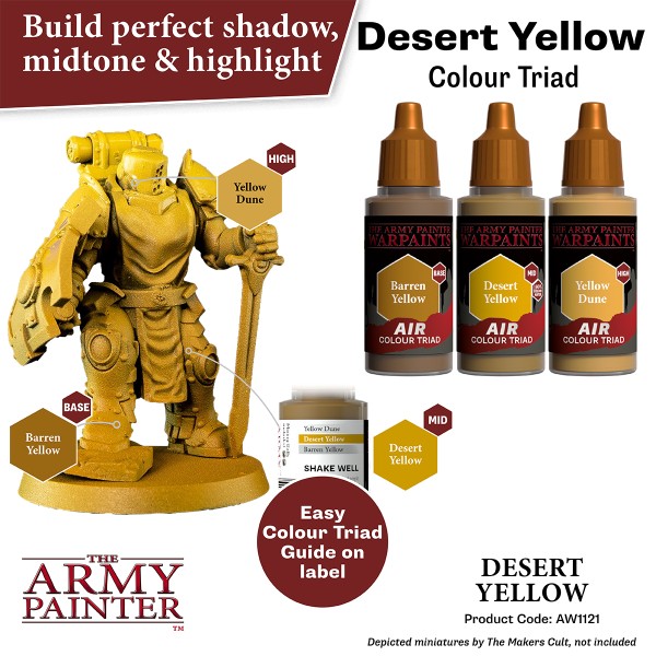 Clearance - The Army Painter - Warpaints AIR - Desert Yellow Clearance - The Army Painter - Warpaints AIR - Desert Yellow