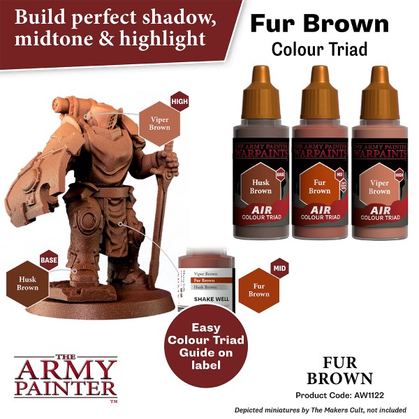 Clearance - The Army Painter - Warpaints AIR - Fur Brown Clearance - The Army Painter - Warpaints AIR - Fur Brown