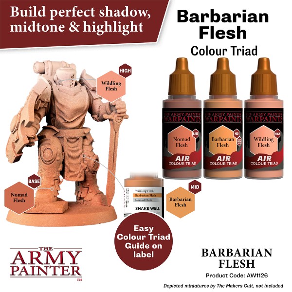 Clearance - The Army Painter - Warpaints AIR - Barbarian Flesh Clearance - The Army Painter - Warpaints AIR - Barbarian Flesh