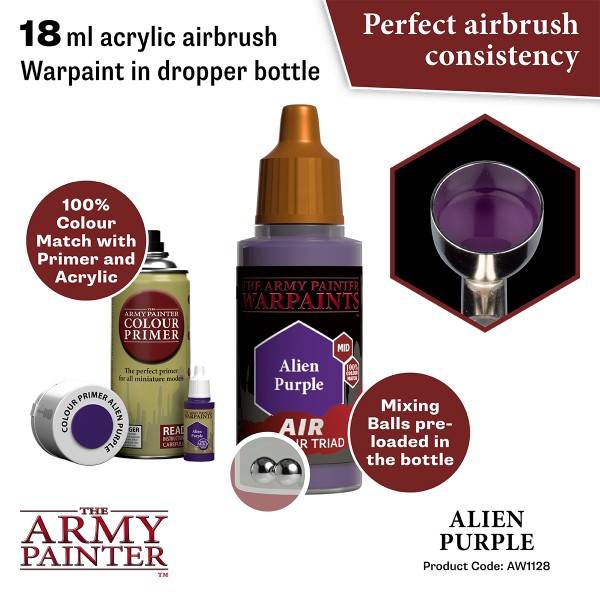 Clearance - The Army Painter - Warpaints AIR - Alien Purple Clearance - The Army Painter - Warpaints AIR - Alien Purple