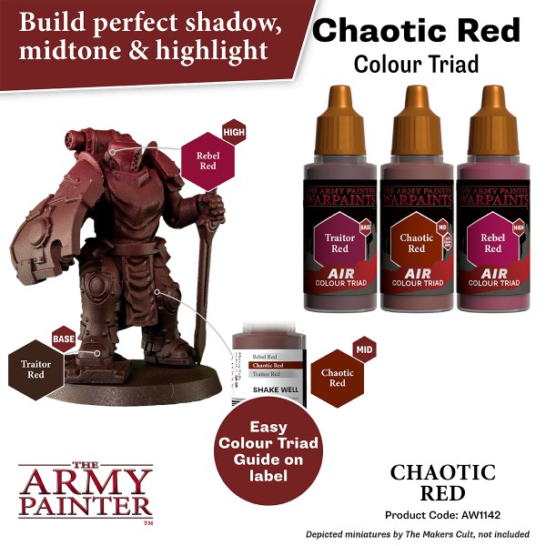 Clearance - The Army Painter - Warpaints AIR - Chaotic Red
