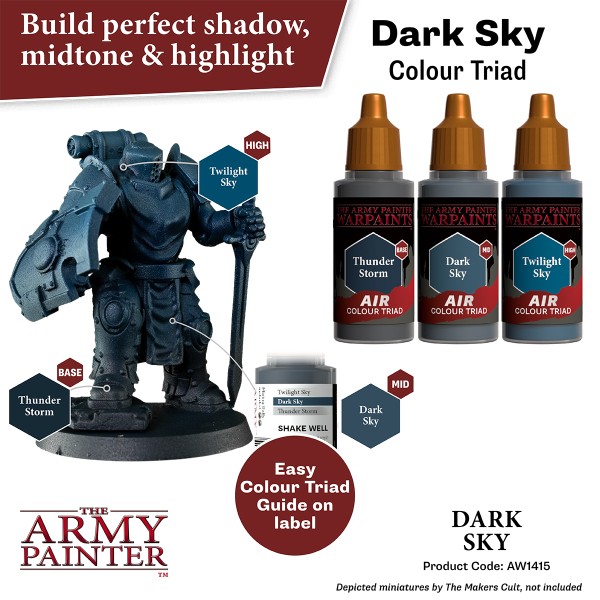 Clearance - The Army Painter - Warpaints AIR - Dark Sky Clearance - The Army Painter - Warpaints AIR - Dark Sky