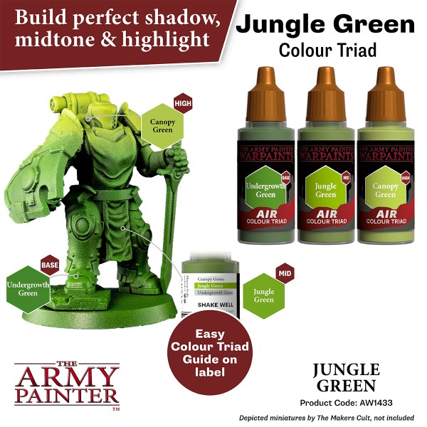 Clearance - The Army Painter - Warpaints AIR - Jungle Green Clearance - The Army Painter - Warpaints AIR - Jungle Green