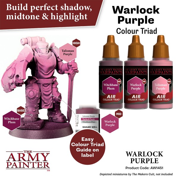 Clearance - The Army Painter - Warpaints AIR - Warlock Purple Clearance - The Army Painter - Warpaints AIR - Warlock Purple