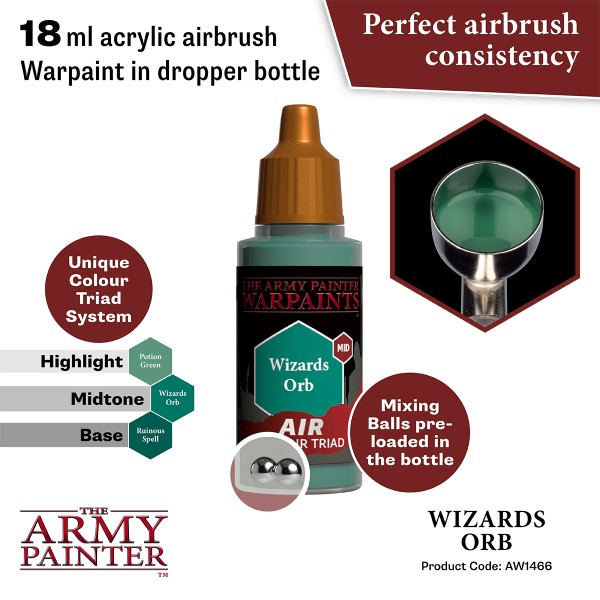 Clearance - The Army Painter - Warpaints AIR - Wizards Orb Clearance - The Army Painter - Warpaints AIR - Wizards Orb