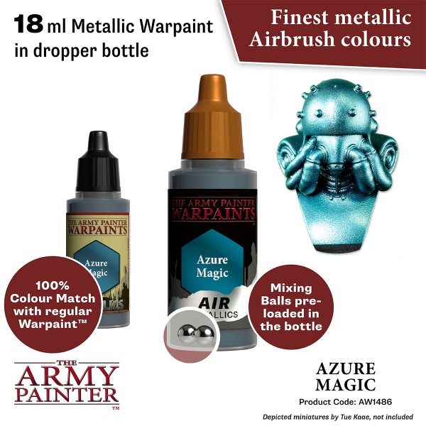 The Army Painter - Warpaints AIR Metallics - Azure Magic The Army Painter - Warpaints AIR Metallics - Azure Magic