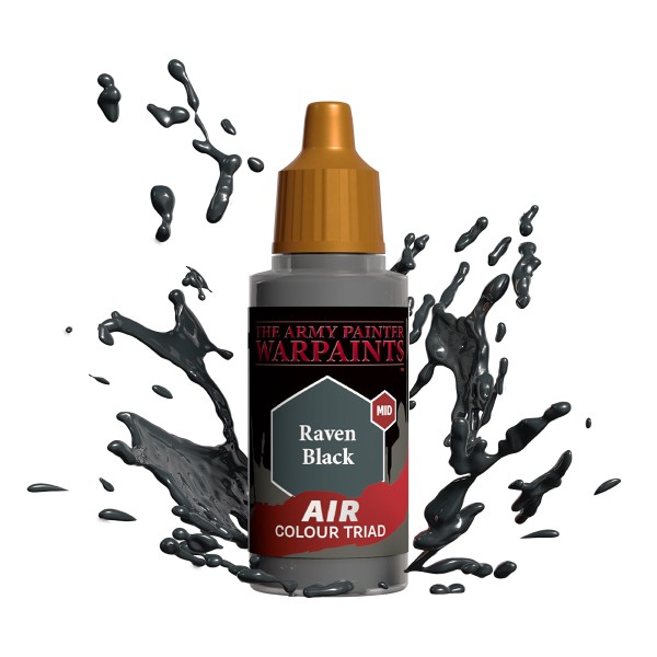 Clearance - The Army Painter - Warpaints AIR - Raven Black Clearance - The Army Painter - Warpaints AIR - Raven Black