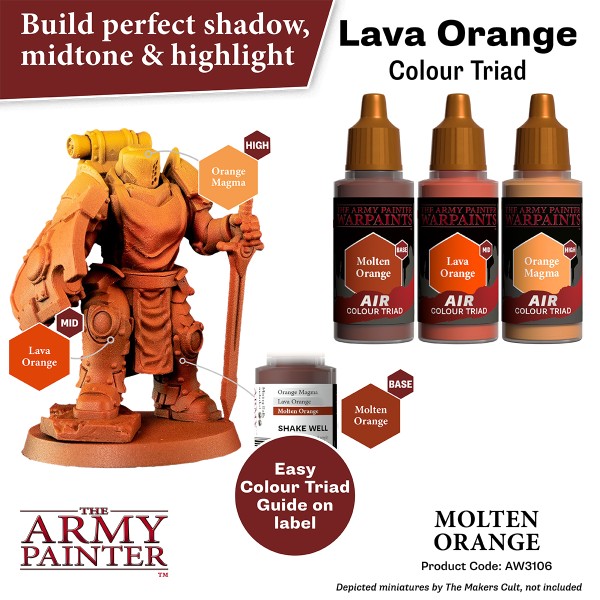 Clearance - The Army Painter - Warpaints AIR - Molten Orange Clearance - The Army Painter - Warpaints AIR - Molten Orange