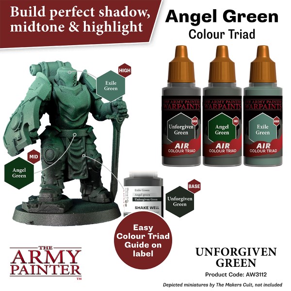 Clearance - The Army Painter - Warpaints AIR - Unforgiven Green Clearance - The Army Painter - Warpaints AIR - Unforgiven Green
