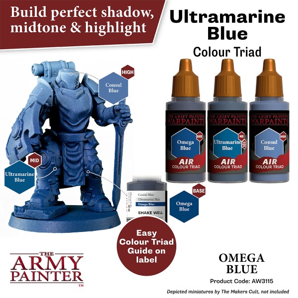 Clearance - The Army Painter - Warpaints AIR - Omega Blue Clearance - The Army Painter - Warpaints AIR - Omega Blue