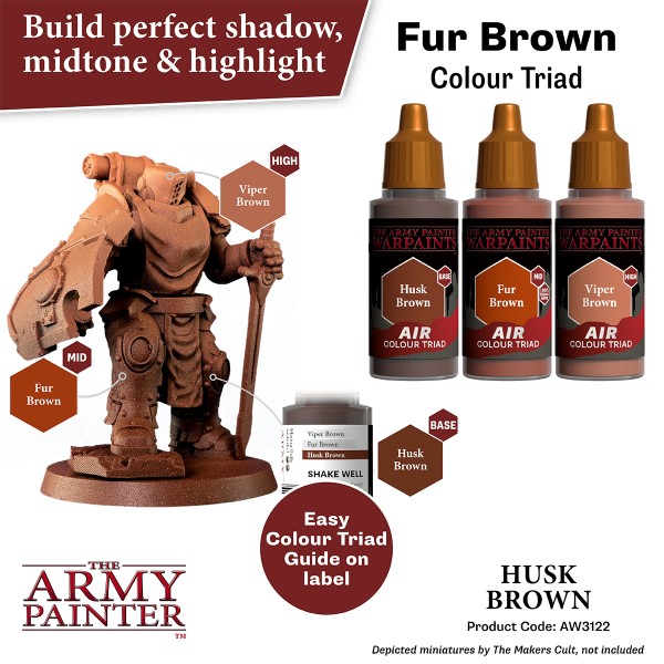 Clearance - The Army Painter - Warpaints AIR - Husk Brown Clearance - The Army Painter - Warpaints AIR - Husk Brown