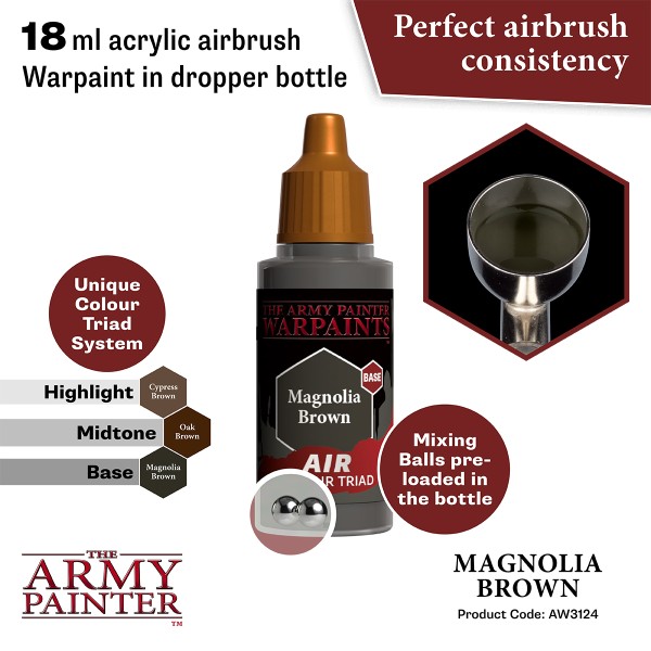 Clearance - The Army Painter - Warpaints AIR - Magnolia Brown Clearance - The Army Painter - Warpaints AIR - Magnolia Brown