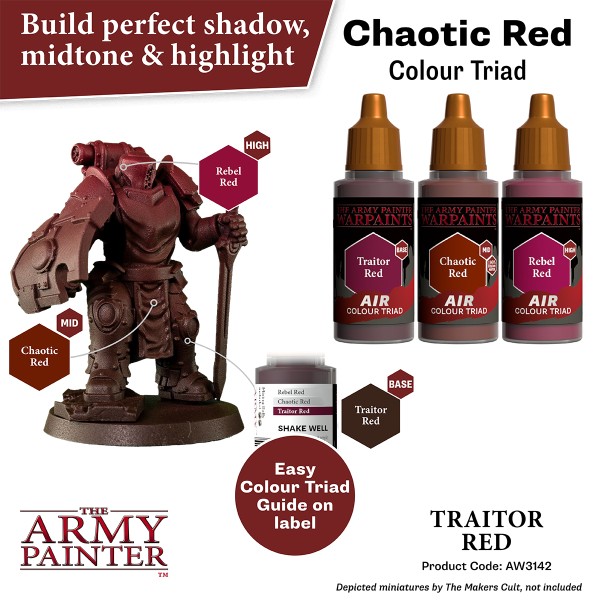 Clearance - The Army Painter - Warpaints AIR - Traitor Red Clearance - The Army Painter - Warpaints AIR - Traitor Red