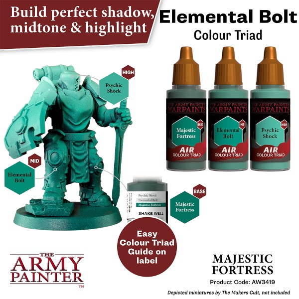 Clearance - The Army Painter - Warpaints AIR - Majestic Fortress Clearance - The Army Painter - Warpaints AIR - Majestic Fortress