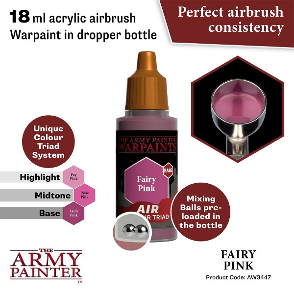 Clearance - The Army Painter - Warpaints AIR - Fairy Pink Clearance - The Army Painter - Warpaints AIR - Fairy Pink