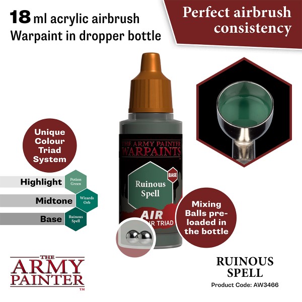 Clearance - The Army Painter - Warpaints AIR - Ruinous Spell Clearance - The Army Painter - Warpaints AIR - Ruinous Spell