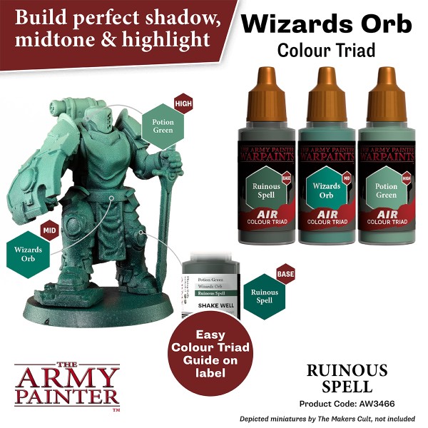 Clearance - The Army Painter - Warpaints AIR - Ruinous Spell Clearance - The Army Painter - Warpaints AIR - Ruinous Spell
