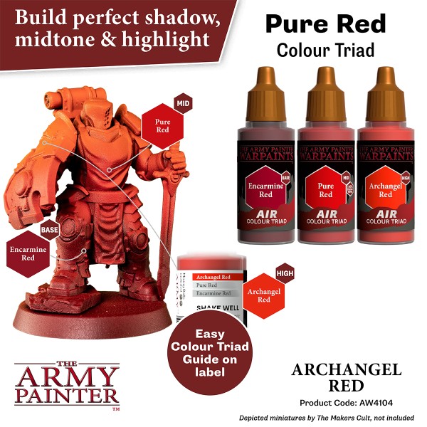 Clearance - The Army Painter - Warpaints AIR - Archangel Red Clearance - The Army Painter - Warpaints AIR - Archangel Red