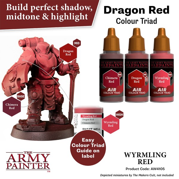 Clearance - The Army Painter - Warpaints AIR - Wyrmling Red Clearance - The Army Painter - Warpaints AIR - Wyrmling Red