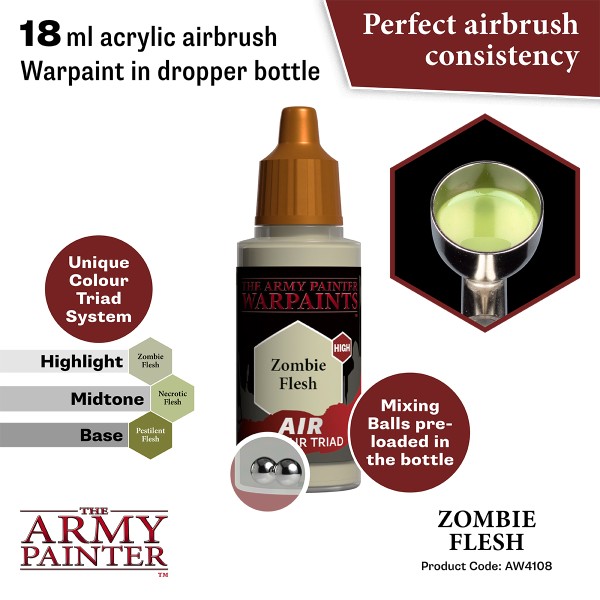 Clearance - The Army Painter - Warpaints AIR - Zombie Flesh Clearance - The Army Painter - Warpaints AIR - Zombie Flesh