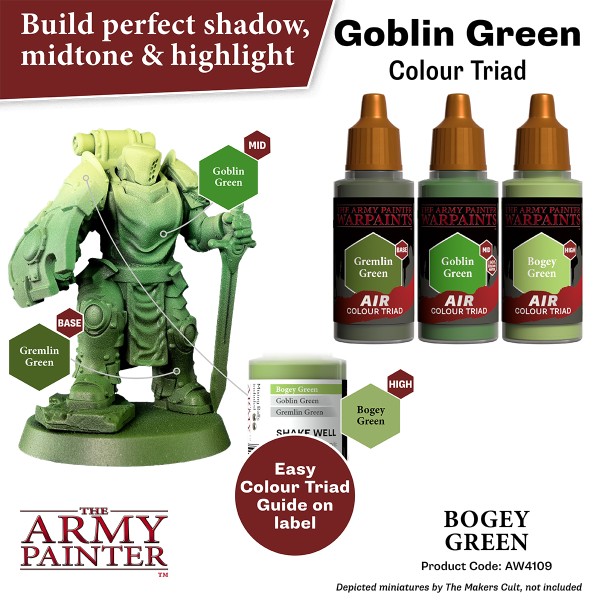 Clearance - The Army Painter - Warpaints AIR - Bogey Green Clearance - The Army Painter - Warpaints AIR - Bogey Green