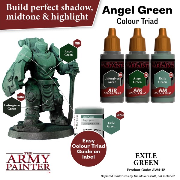 Clearance - The Army Painter - Warpaints AIR - Exile Green Clearance - The Army Painter - Warpaints AIR - Exile Green