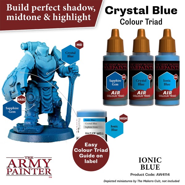 Clearance - The Army Painter - Warpaints AIR - Ionic Blue Clearance - The Army Painter - Warpaints AIR - Ionic Blue