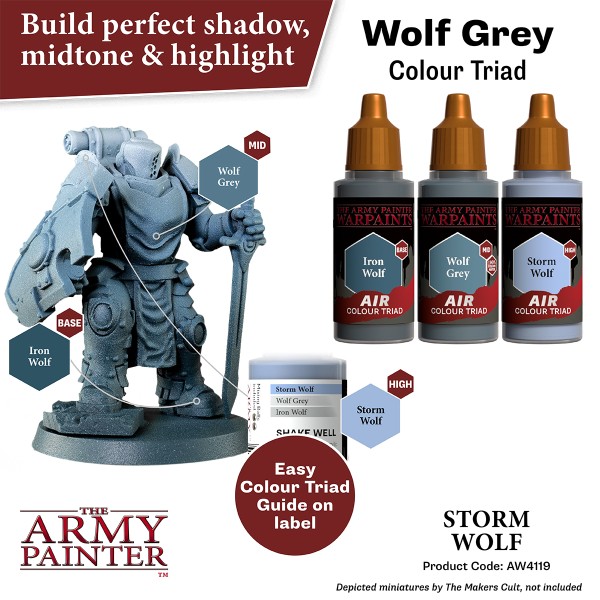 Clearance - The Army Painter - Warpaints AIR - Storm Wolf Clearance - The Army Painter - Warpaints AIR - Storm Wolf