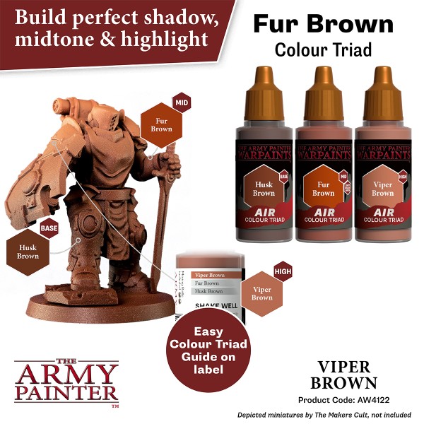 Clearance - The Army Painter - Warpaints AIR - Viper Brown Clearance - The Army Painter - Warpaints AIR - Viper Brown