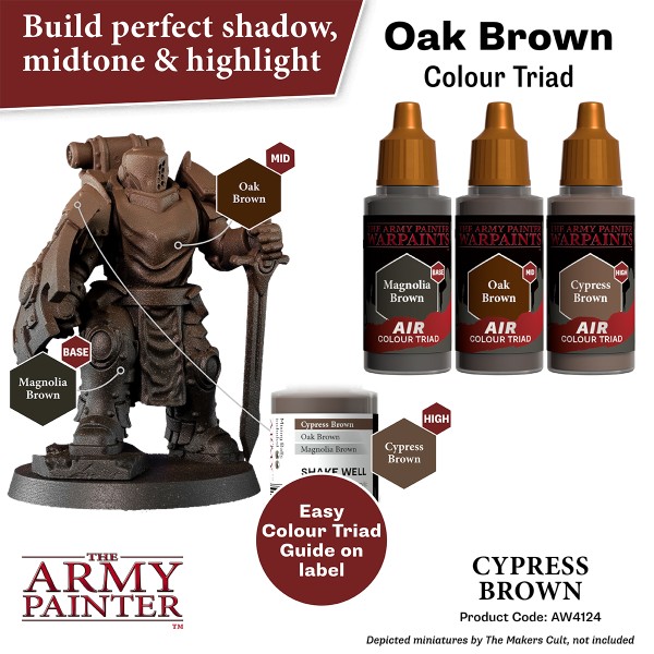 Clearance - The Army Painter - Warpaints AIR - Cypress Brown