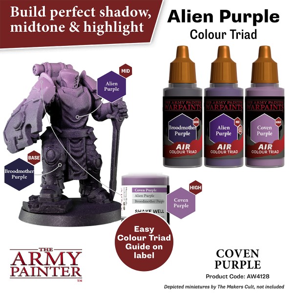 Clearance - The Army Painter - Warpaints AIR - Coven Purple