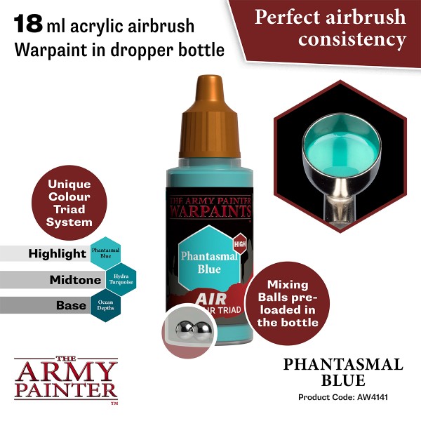 Clearance - The Army Painter - Warpaints AIR - Phantasmal Blue Clearance - The Army Painter - Warpaints AIR - Phantasmal Blue