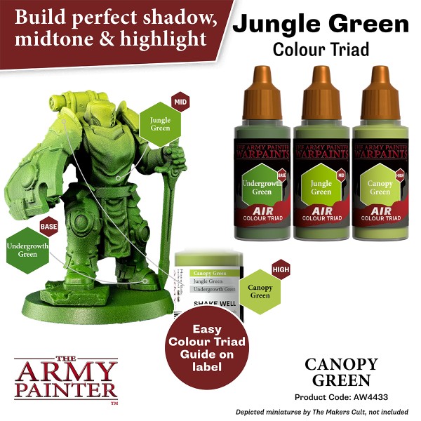 Clearance - The Army Painter - Warpaints AIR - Canopy Green Clearance - The Army Painter - Warpaints AIR - Canopy Green
