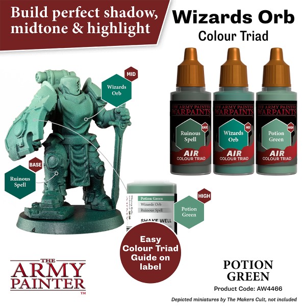 Clearance - The Army Painter - Warpaints AIR - Potion Green Clearance - The Army Painter - Warpaints AIR - Potion Green
