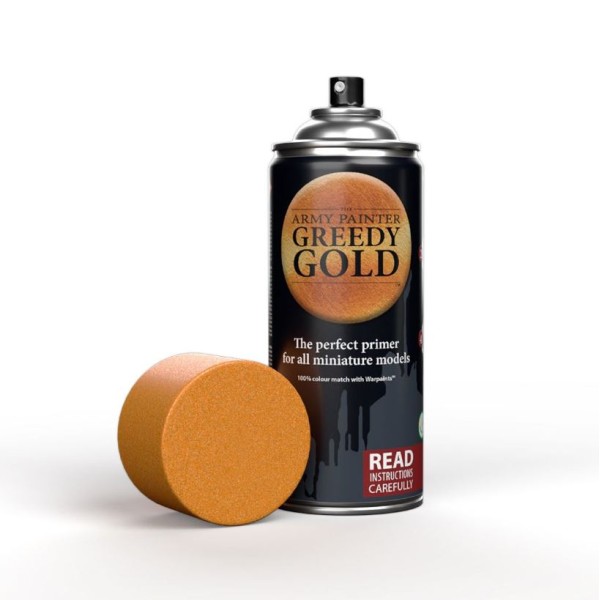 Clearance - The Army Painter - Colour Primer: Greedy Gold (In Store Only)