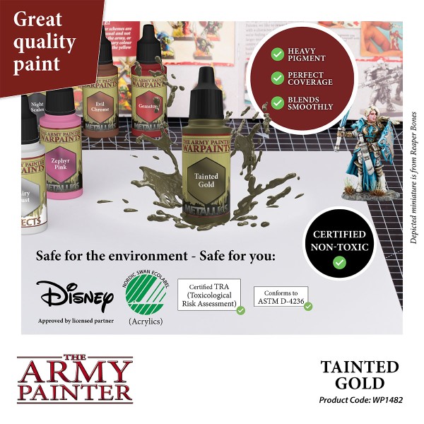 Clearance - The Army Painter - Warpaints - Metallics - Tainted Gold Clearance - The Army Painter - Warpaints - Metallics - Tainted Gold