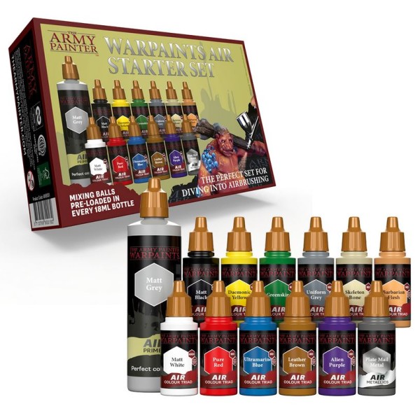 Clearance - The Army Painter - Warpaints AIR - Starter Airbrush Paint Set