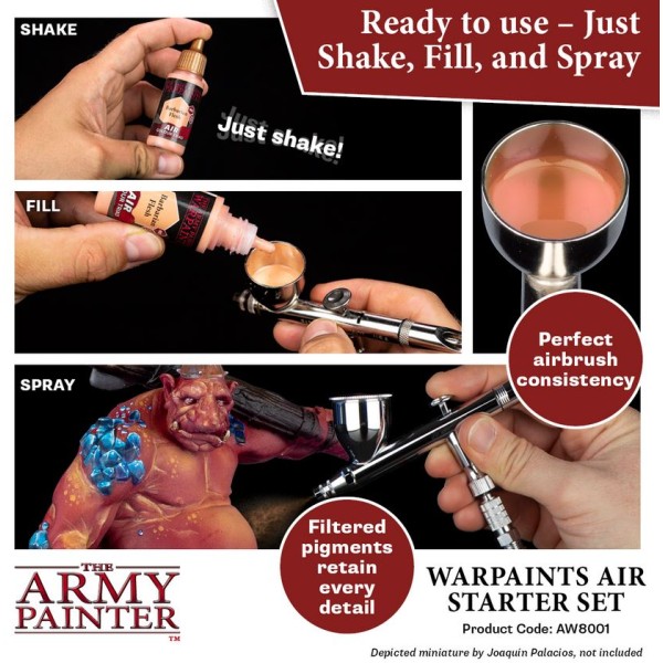 Clearance - The Army Painter - Warpaints AIR - Starter Airbrush Paint Set
