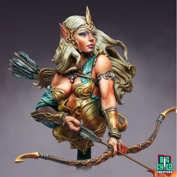 Big Child Creatives - Busts - Songs of War - Celedriel Moon Arrow