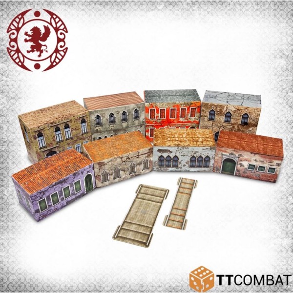 Carnevale - Venetian Crumbling Buildings (Coloured Cardstock)