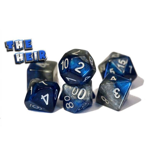 Halfsies RPG Dice - "The Heir" Set 