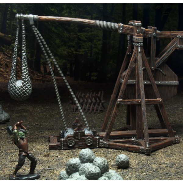 Clearance - WizKids - Fantasy RPG Terrain - Pre-painted 4D War Machines - Trebuchet