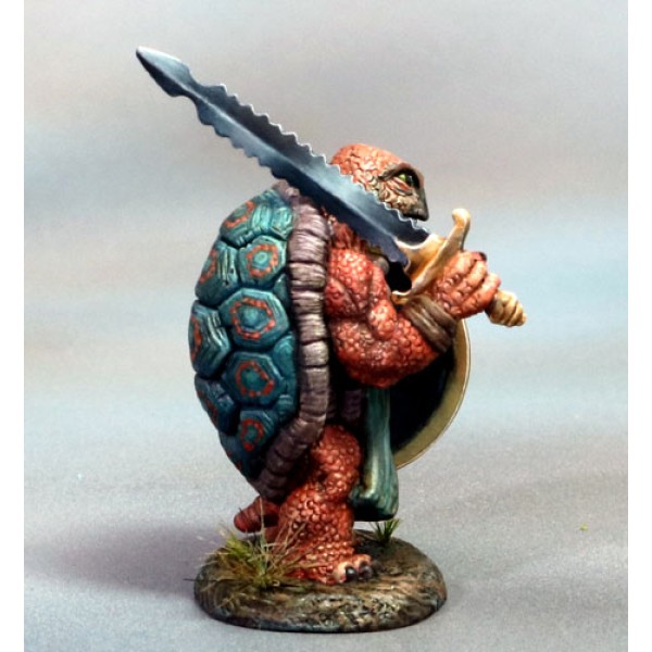 Dark Sword Miniatures - Critter Kingdoms - Tortoise Warrior w/ Bastard Sword & Shield Dark Sword Miniatures - Critter Kingdoms - Tortoise Warrior w/ Bastard Sword & Shield