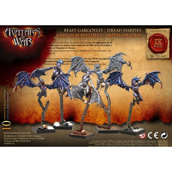 Clearance - Avatars of War - Dread Elves - Dread Harpies / Beast Gargoyles