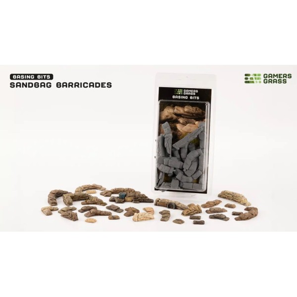 Gamers Grass - Resin Basing Bits - Sandbag Barricades