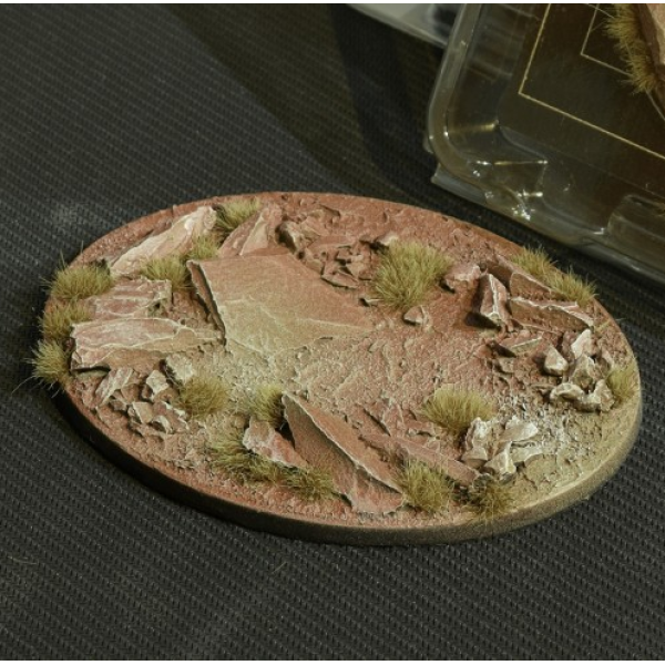 Gamers Grass - Battle Ready Bases - Badlands - Oval 120mm (1)
