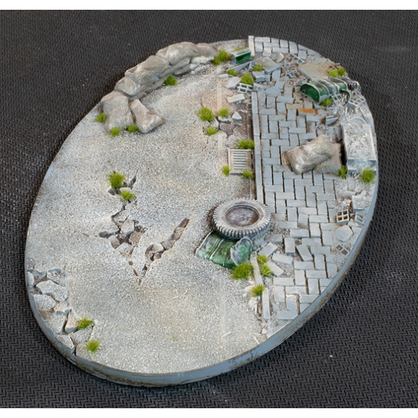 Gamers Grass - Battle Ready Bases - Urban Warfare - Oval 170mm (1)