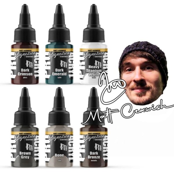 Monument Hobbies - Pro Acryl Paint Sets - Signature Series - Set 4 Matt Cexwish
