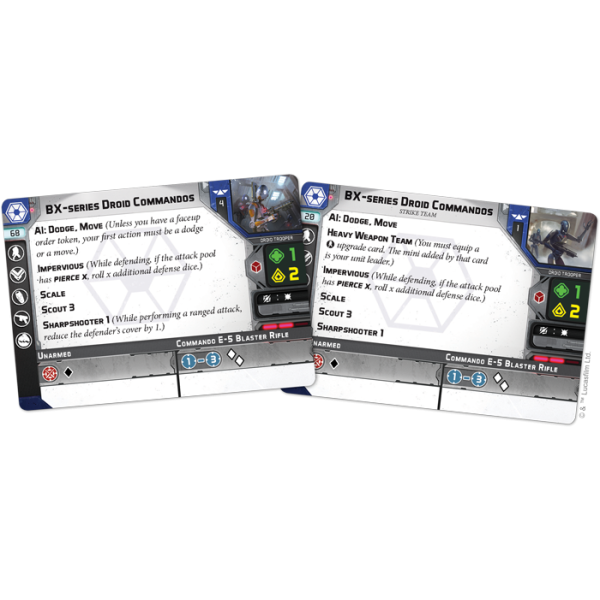 Star Wars - Legion Miniatures Game - BX-series Droid Commandos Unit Expansion Star Wars - Legion Miniatures Game - BX-series Droid Commandos Unit Expansion