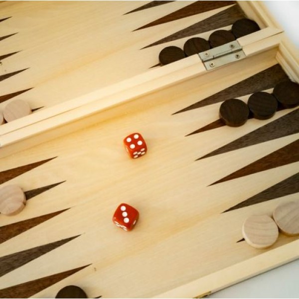 Clearance - LPG Gaming - Family Classics - Wooden Folding Chess / Checkers / Backgammon Set (35cm)